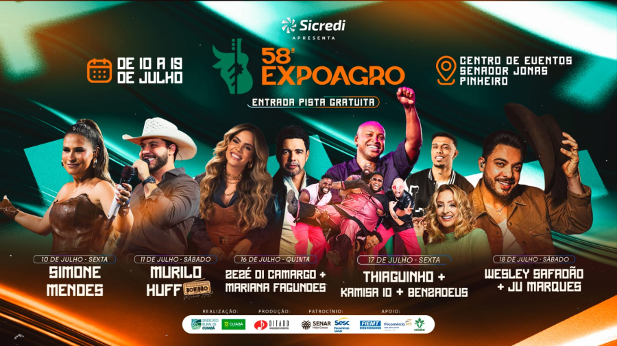 58ª Expoagro começa nesta sexta-feira e promete movimentar Cuiabá com negócios, rodeio e grandes shows nacionais