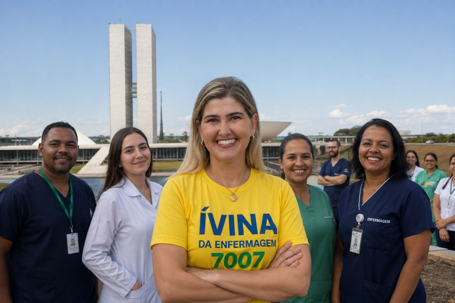 Ívina da Enfermagem surge como aposta histórica para representar profissionais de saúde de Mato Grosso na Câmara Federal